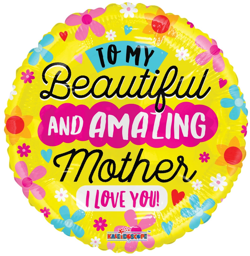 18" Amazing Mother I Love You Balloon (P9) | Buy 5 Or More Save 20%