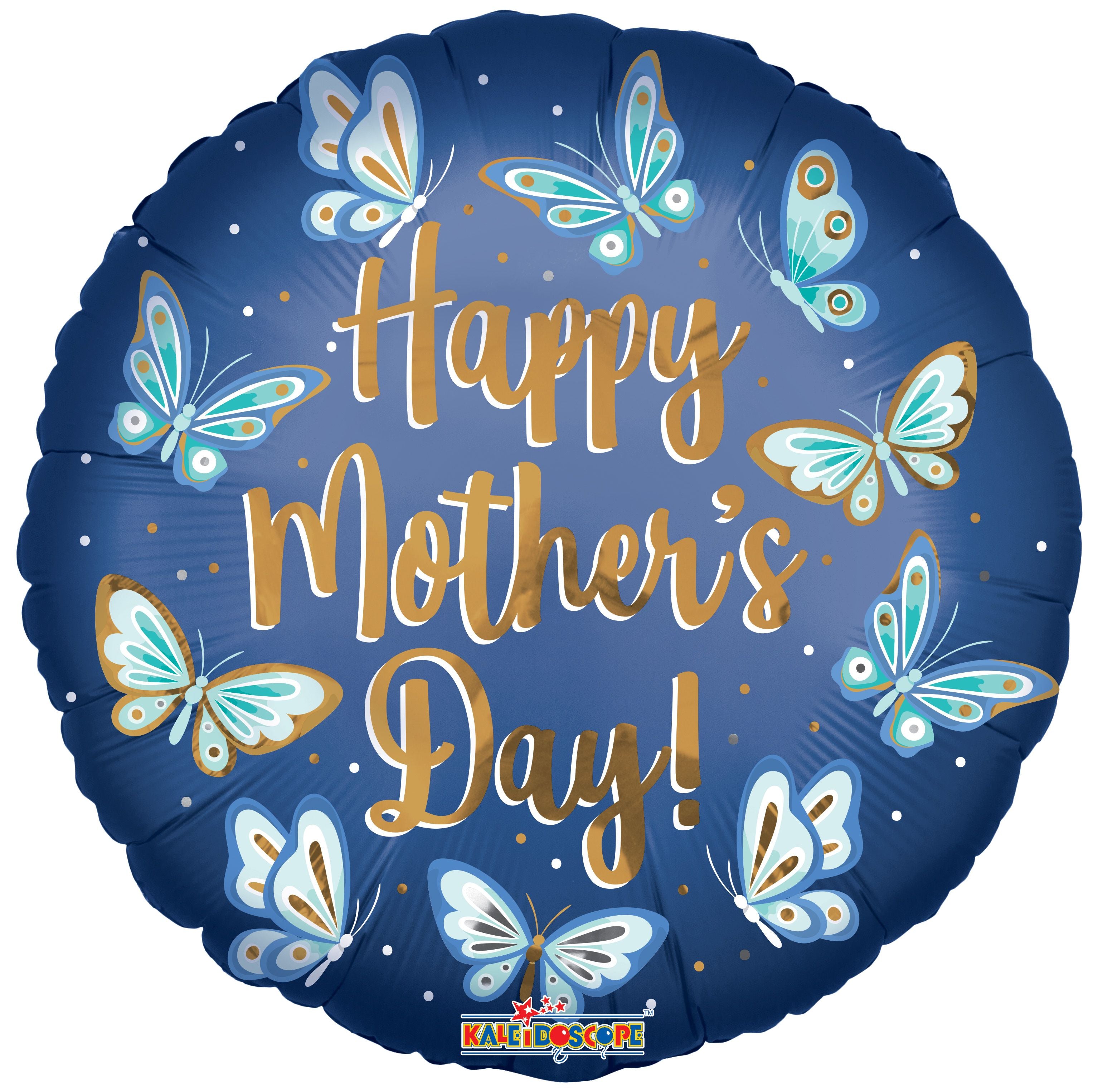 18" Conver Happy Mother's Day Butterflies Matte Foil Balloon (S2R3) | Buy 5 Or More Save 20%
