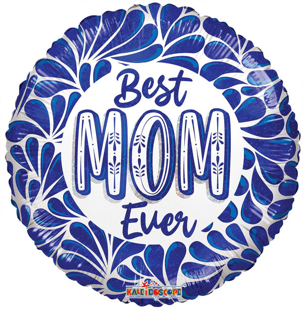 Globo de lámina de cerámica Best Mom de 18" (P7) | Compra 5 o más y ahorra un 20 %
