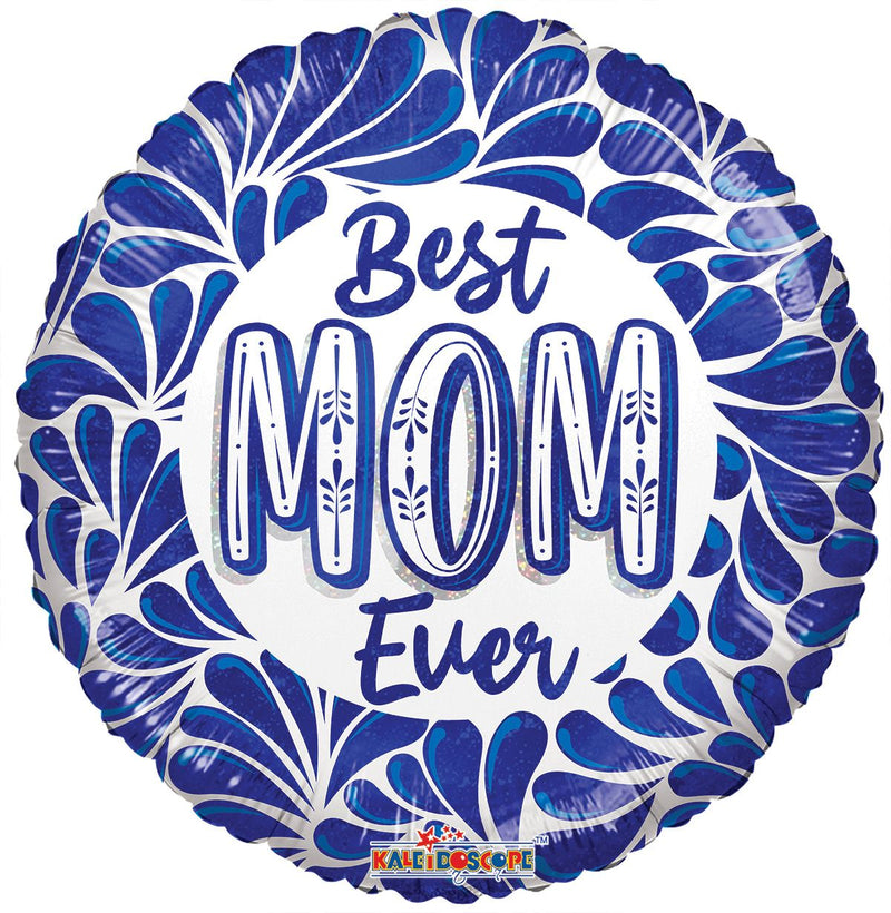 18" Best Mom Ceramic Foil Balloon (P7) | Buy 5 Or More Save 20%