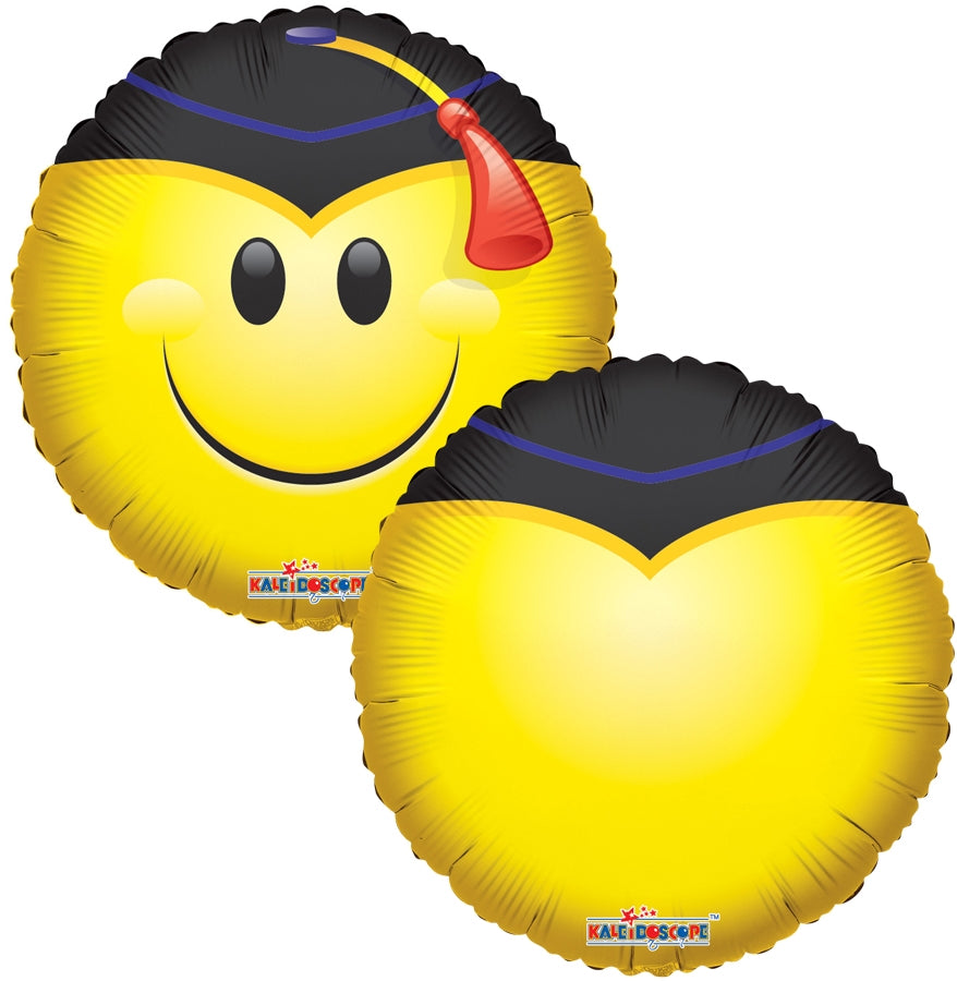 18" Little Smiley Grad Foil Balloon (P25) | Buy 5 Or More Save 20%