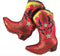 36" Dancing Boots Red Foil Balloon