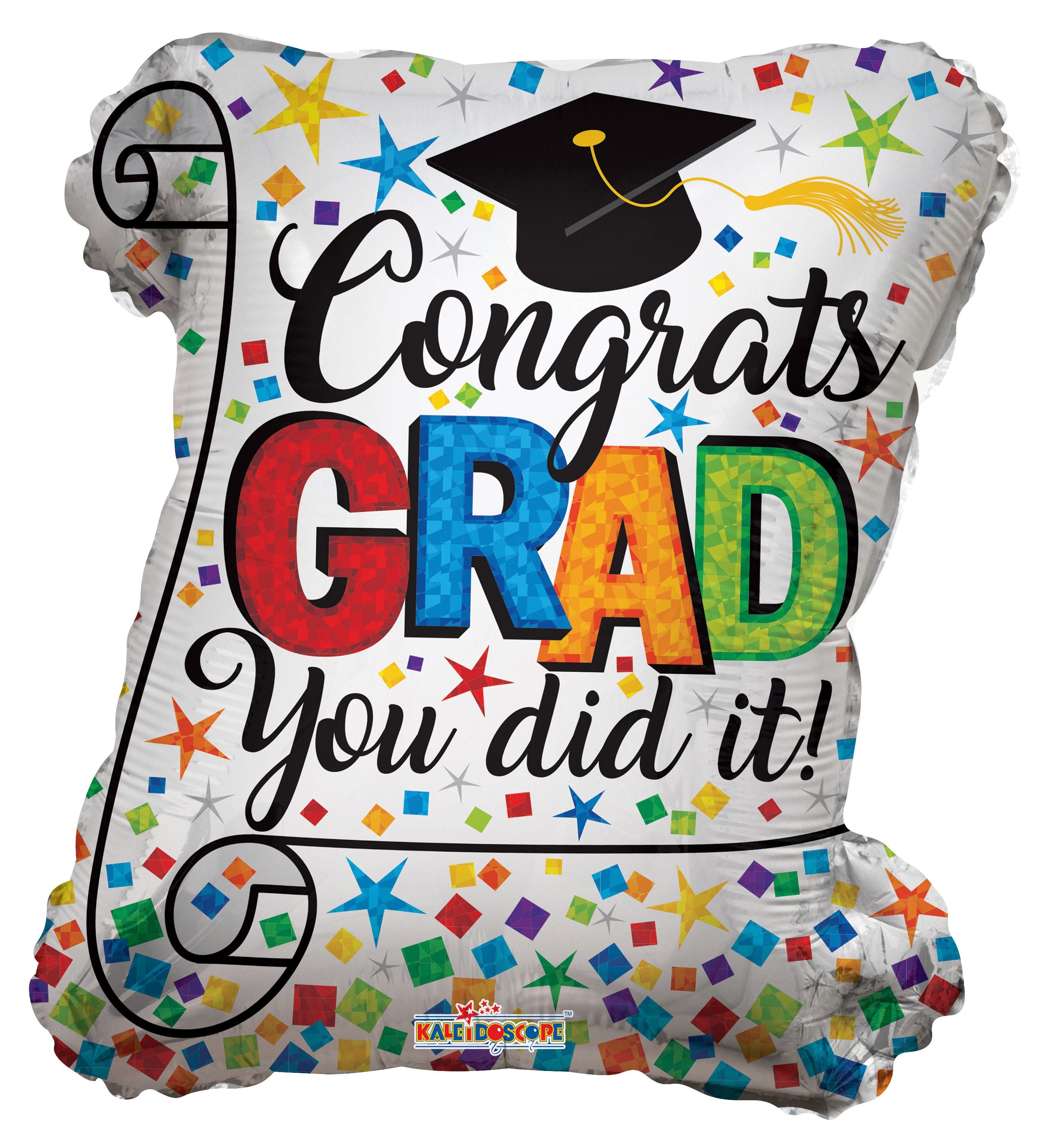 20" Grad Diploma Shape Foil Balloon (P26)