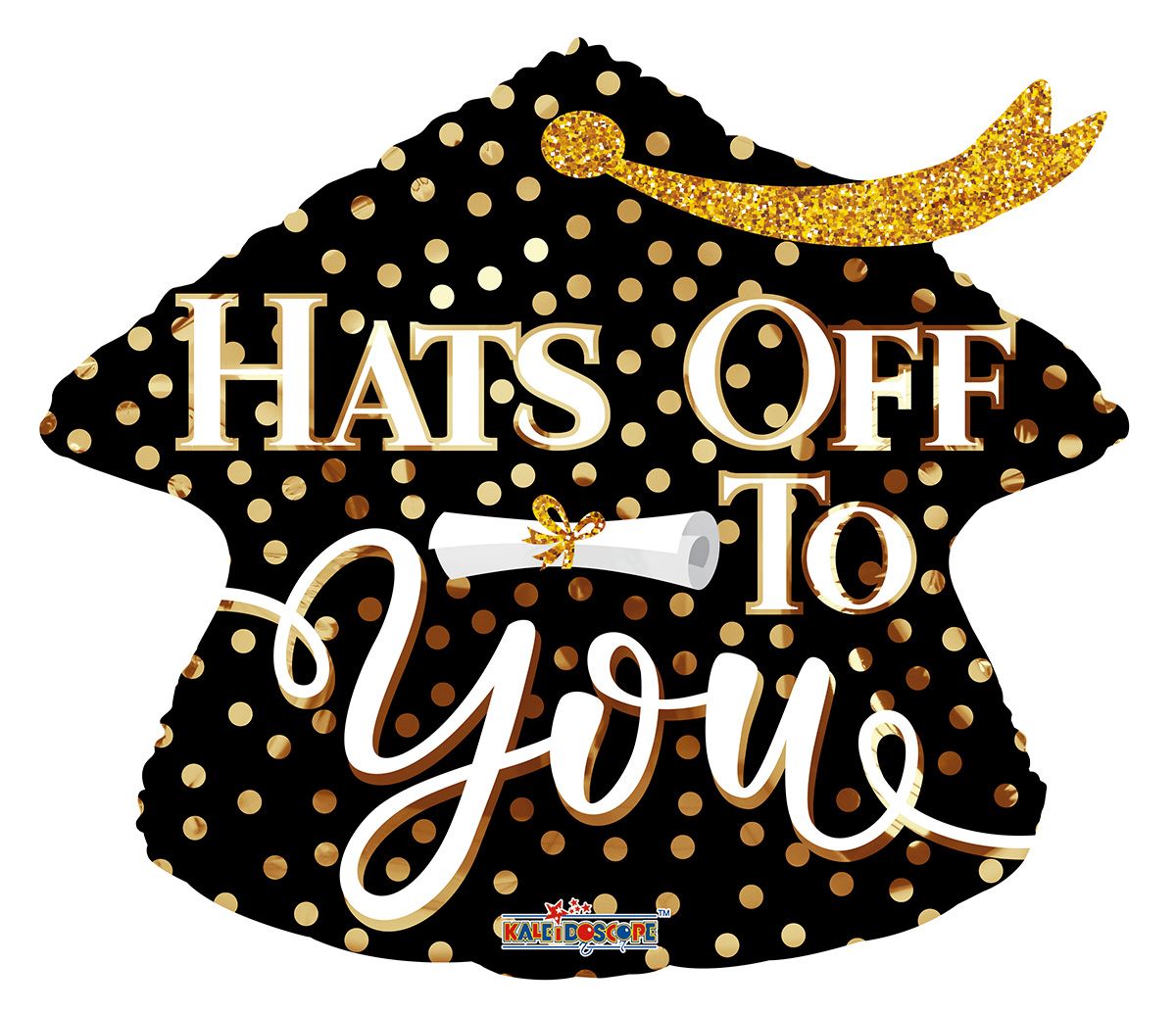 18" Hats Off to You Foil Balloon (P28) | Buy 5 Or More Save 20%