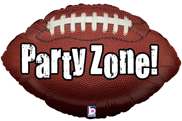 25" Party Zone Football Foil Balloon (P10)