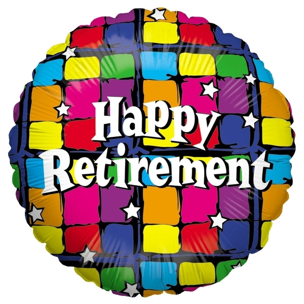 18" Betallic Happy Retirement Foil Balloon | Buy 5 Or More Save 20%