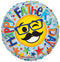 Globo sin papel de aluminio con carita feliz del Día del padre de 18" (P19) | Compre 5 o más y ahorre un 20 %