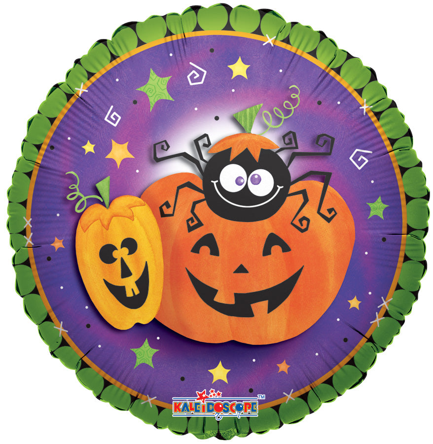 Relleno de aire de calabaza y araña loca