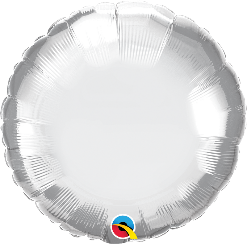 18" Qualatex Chrome Round Foil Balloons | Buy 5 Or More Save 20%
