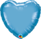 Globos de lámina de corazón cromado Qualatex de 18" | Compre 5 o más y ahorre un 20 %
