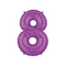 40" Purple Foil Number Balloon - Megaloons | Numbers 0-9