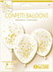 12" Clear Confetti Filled Balloons | 3 Count