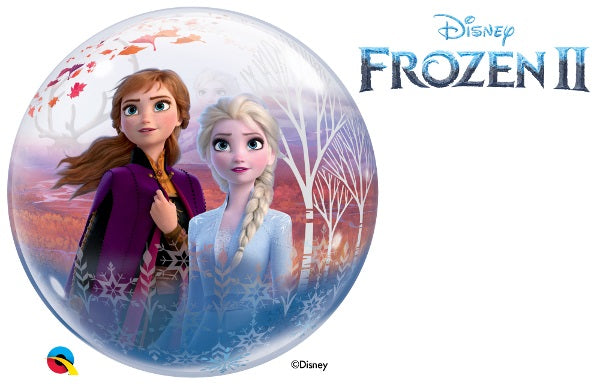 22" Frozen II Double Sided Qualatex Bubble Balloon