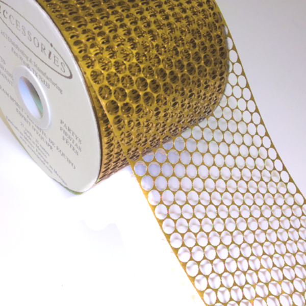 #40 ACI Honeycomb Punchinello Ribbon - 3 1/4" Wide x 50 Yards Long | 1 Spool