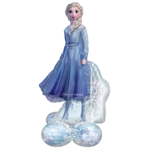 54" Frozen 2 Elsa Airloonz Foil Balloon | Stands Over 4 Feet Tall - No Helium Required!