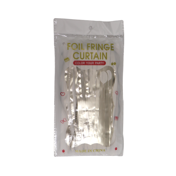 7' Foil Fringe Curtain - 3 Feet Wide x 7 Feet Long| 1 Count