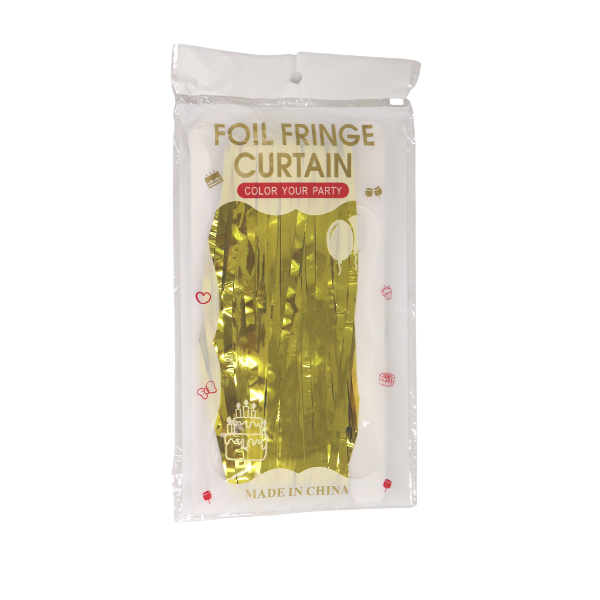 7' Foil Fringe Curtain - 3 Feet Wide x 7 Feet Long| 1 Count