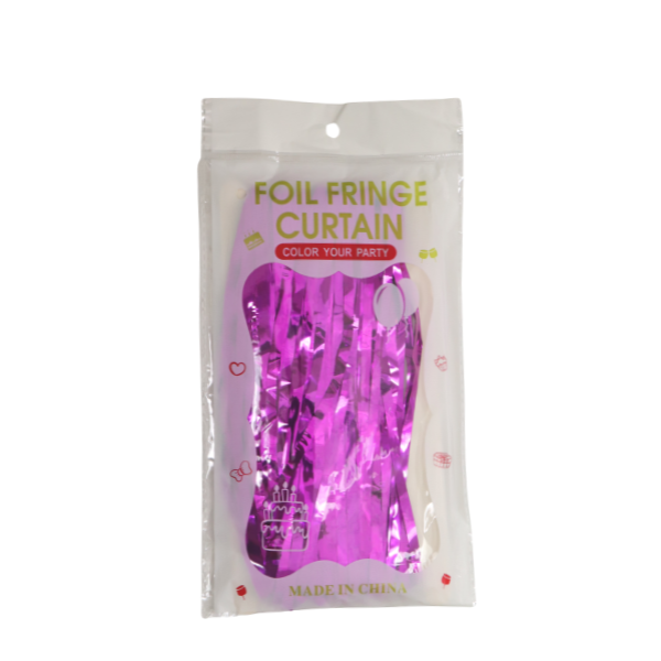 7' Foil Fringe Curtain - 3 Feet Wide x 7 Feet Long| 1 Count