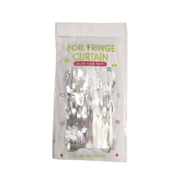 7' Foil Fringe Curtain - 3 Feet Wide x 7 Feet Long| 1 Count