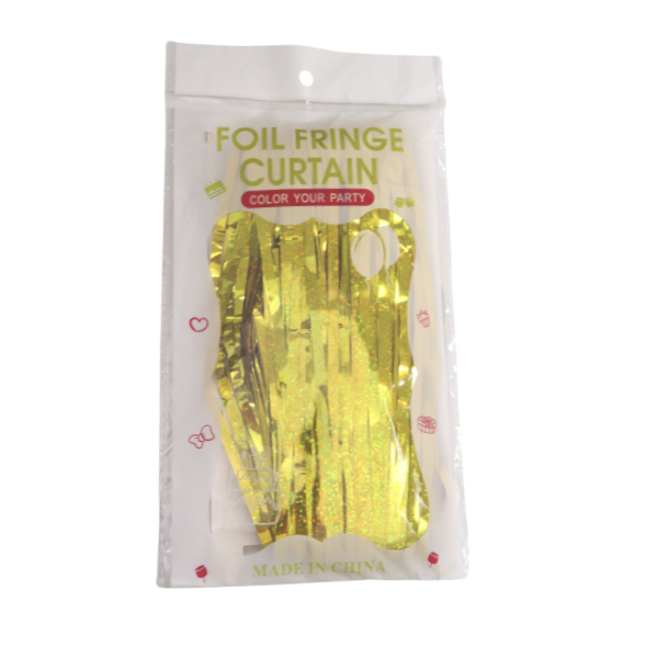 7' Foil Fringe Curtain - 3 Feet Wide x 7 Feet Long| 1 Count