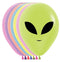 5" | 11" Neon Alien Heads Sempertex Latex Balloons