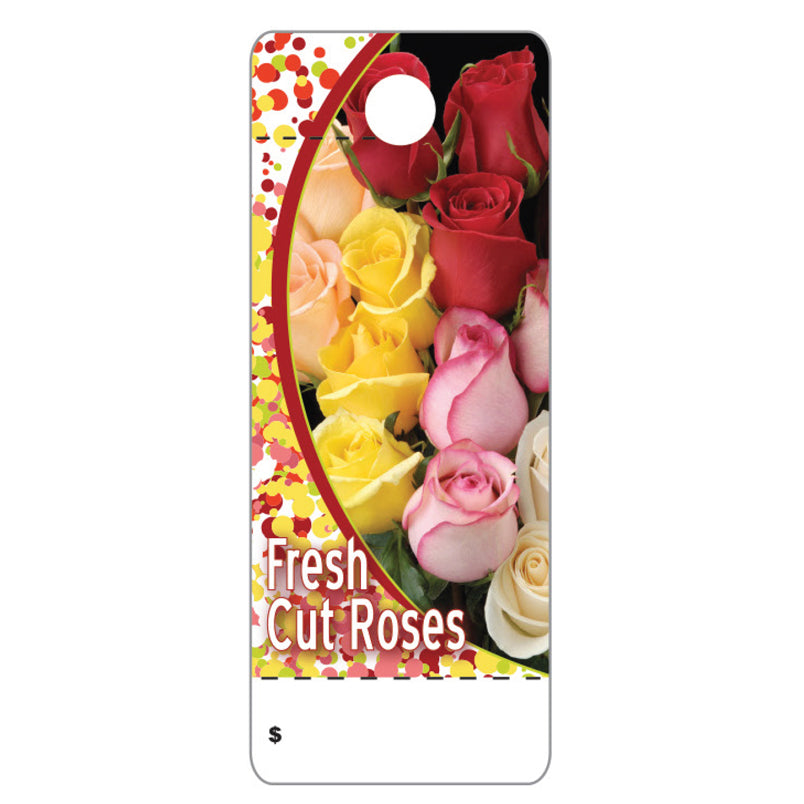Etiquetas para el cuidado del arreglo floral de rosas recién cortadas | 100 cuentas