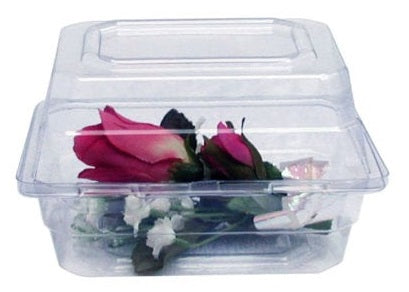 Caja de boutonniere transparente 200 ct.
