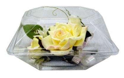 Caja de ramillete transparente pequeña de 6" x 5" x 4" | 100 unidades