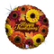 18" Thanksgiving Blooms Holographic Foil Balloon (WSL) | Clearance- While Supplies Last