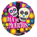 18" Dia De Los Muertos Foil Balloon (WSL) | Clearance - While Supplies Last!