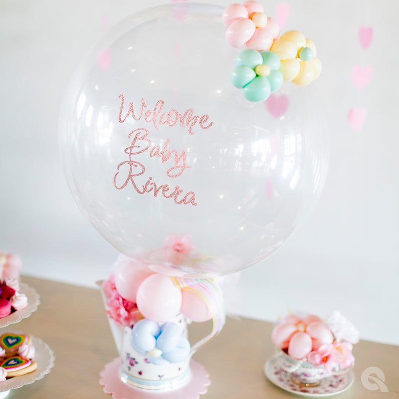 24" Clear Deco Bubble Balloon