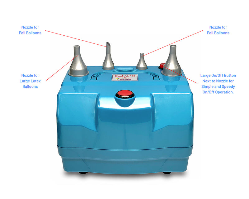 Inflador Dual-Air® II | Bomba de globo eléctrica portátil