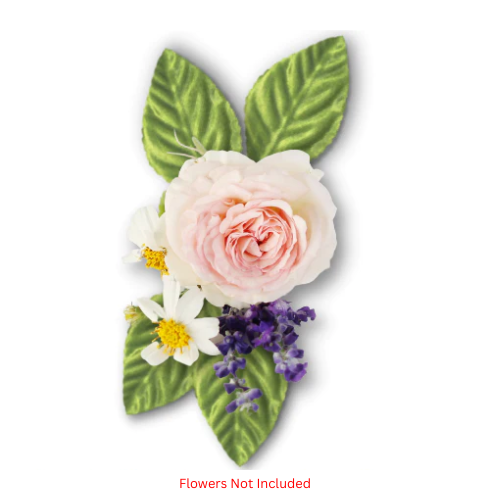 Hojas de ramillete - Hojas de diseño floral con alambre satinado | 100 cuentas