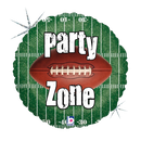 18" Party Zone Football Holographic Foil Balloon (P10) | Buy 5 Of More Save 20%