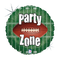 18" Party Zone Football Holographic Foil Balloon (P10) | Buy 5 Of More Save 20%