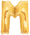 7" | 14"| Globo de papel de aluminio con letras doradas de 40" - Megaloons Letras A -Z | 3 tamaños disponibles