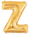 7" | 14"| 40" Gold Letter Foil Balloon - Megaloons Letters A -Z | 3 Sizes Available