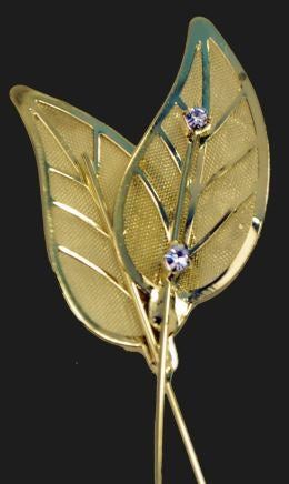 Gleaming Leaves Metal Plated Wire Leaf | 12 Count