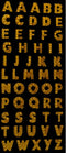 Glitter Letters Stickers