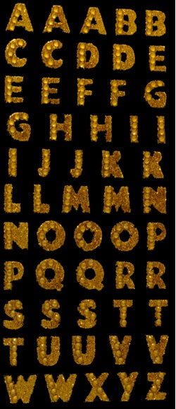 Glitter Letters Stickers