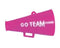 1.5" Go Team Megaphone 3 ct