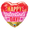 Globo de papel de aluminio con rayas de flecha del día de San Valentín de 18" (P3) | Compre 5 o más y ahorre un 20 %