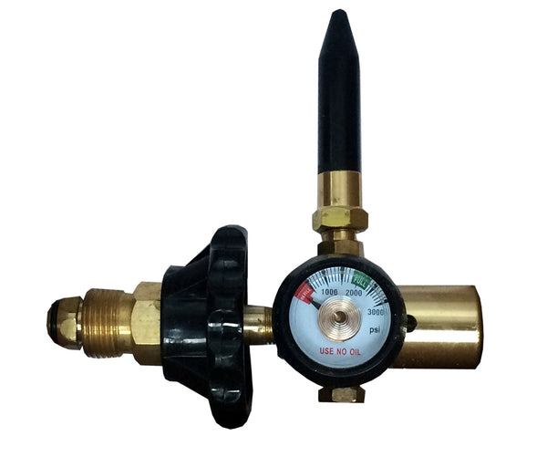 Hand Tight Helium Regulator With Gauge For Latex Balloons