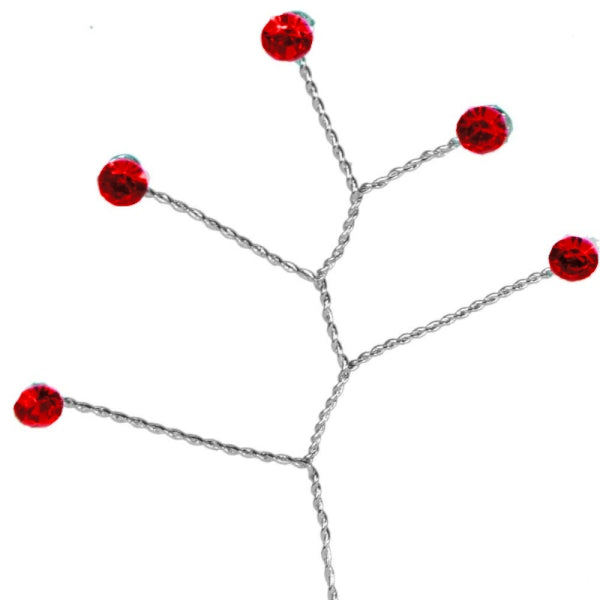 Quintet - Wired Rhinestone Floral Accessories | 12 Count