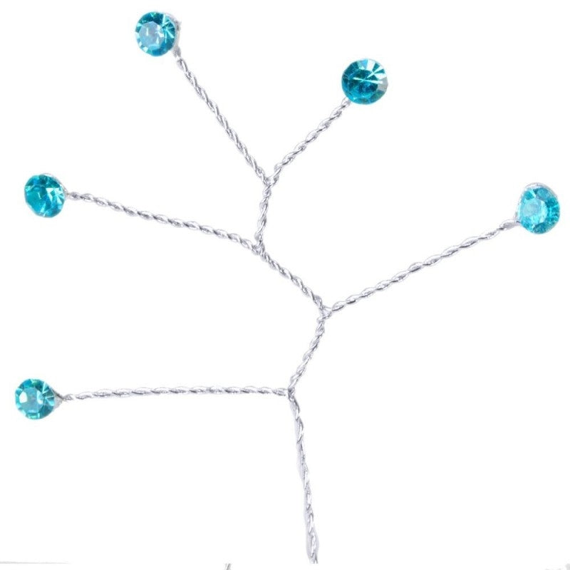 Quintet - Wired Rhinestone Floral Accessories | 12 Count