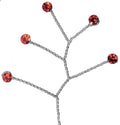 Quintet - Wired Rhinestone Floral Accessories | 12 Count