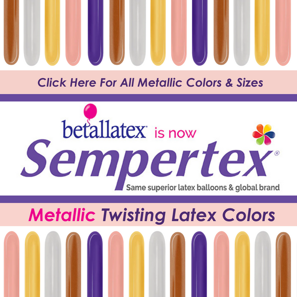 Globos de látex metálicos Twisting-Entertainer Sempertex