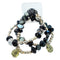 Pulsera de ramillete elástico con cuentas de vidrio Nadya | 1 unidad: ¡simplemente agregue flores!