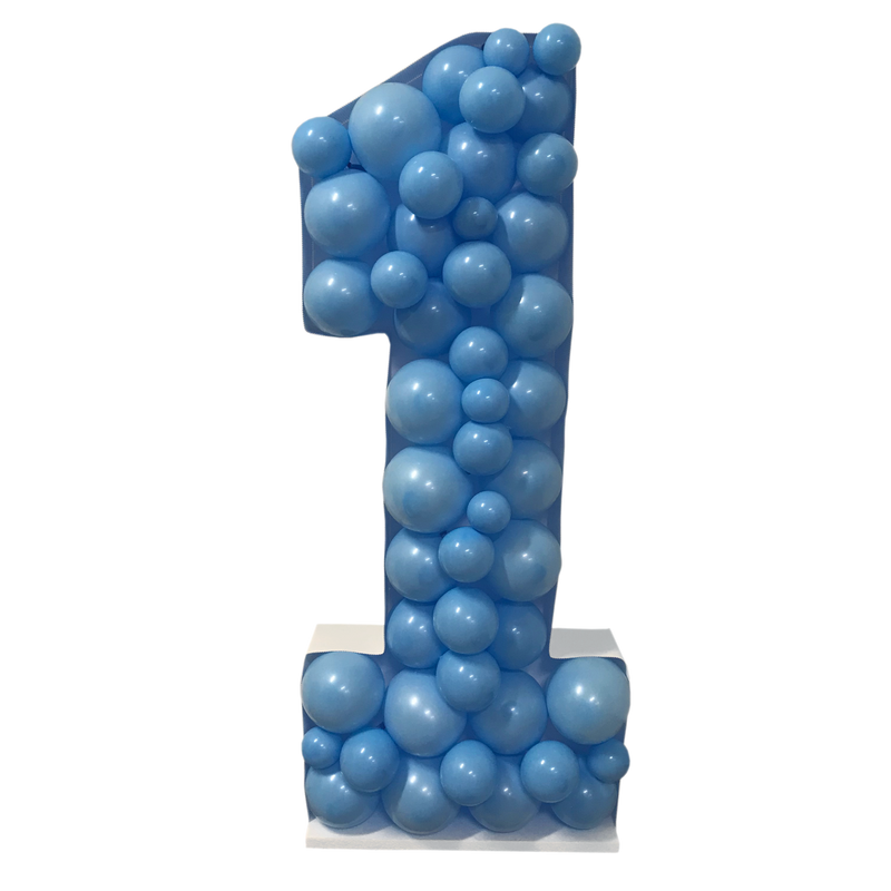 Marco de globo con número de mosaico DIY de 120 cm (globos no incluidos)