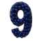 Marco de globo con número de mosaico DIY de 120 cm (globos no incluidos)